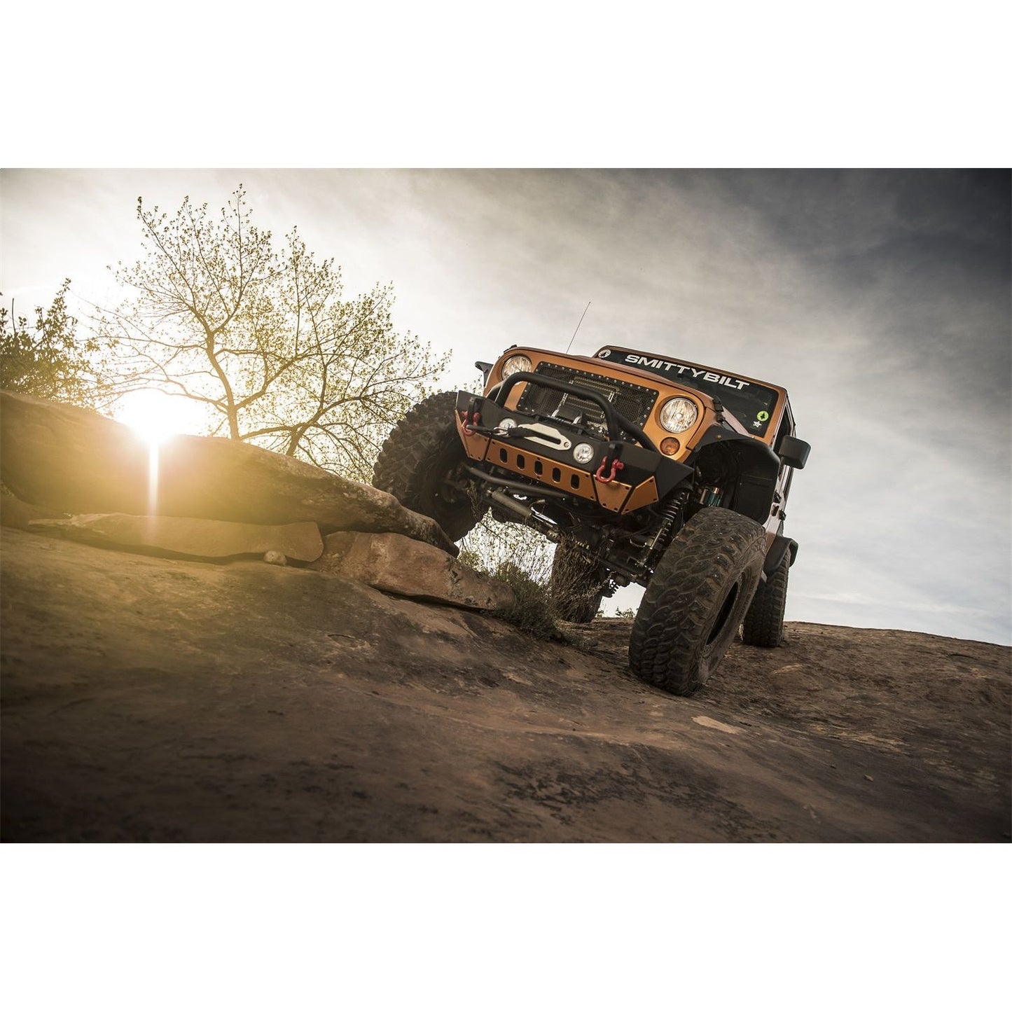Smittybilt XRC Fender Flare Set Front Black Textured 3/4 in. L.E.D Turn Signal Lights Incl. I 76838