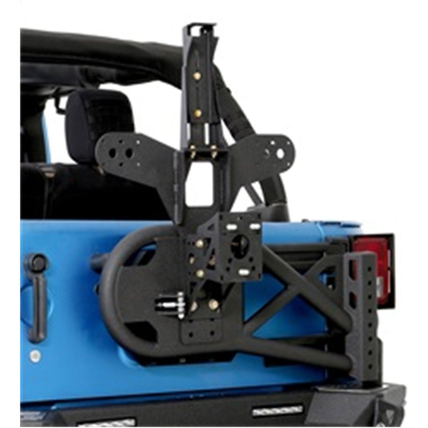 Smittybilt XRC Tire Carrier Bolt on Design For SRC Gen2 Bumpers Black Textured I 76857