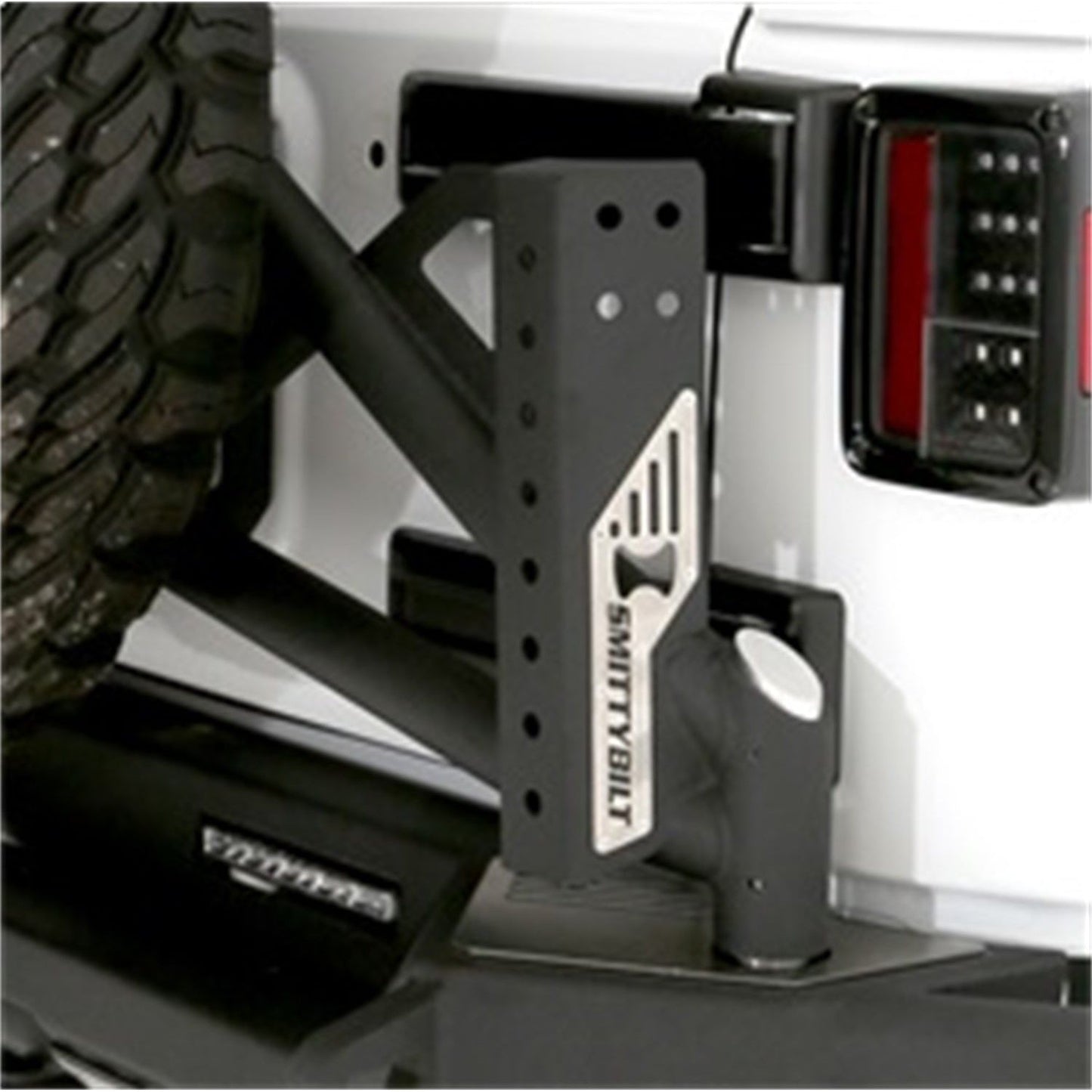 Smittybilt XRC Tire Carrier Bolt on Design For SRC Gen2 Bumpers Black Textured I 76857
