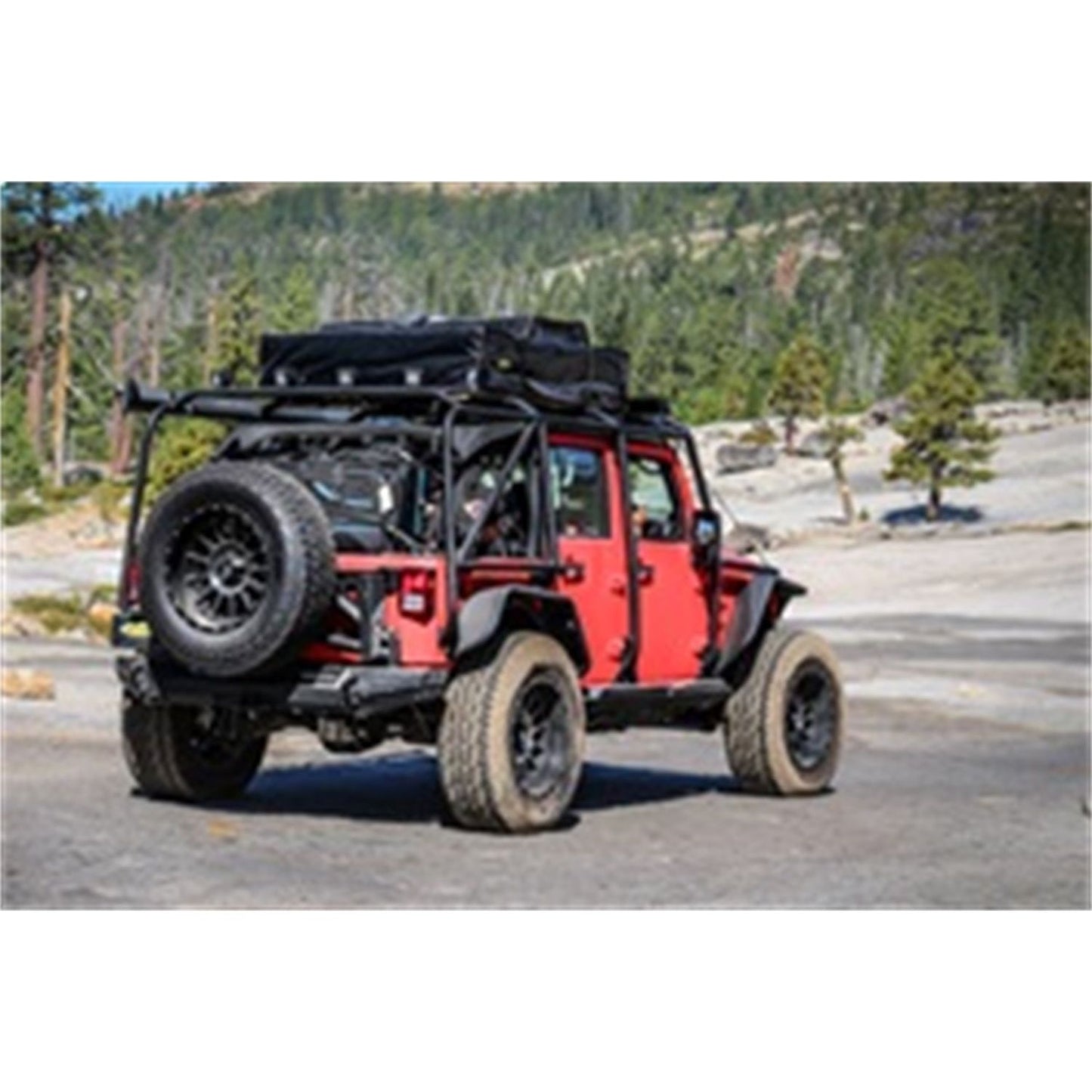 Smittybilt XRC Tire Carrier Bolt on Design For SRC Gen2 Bumpers Black Textured I 76857