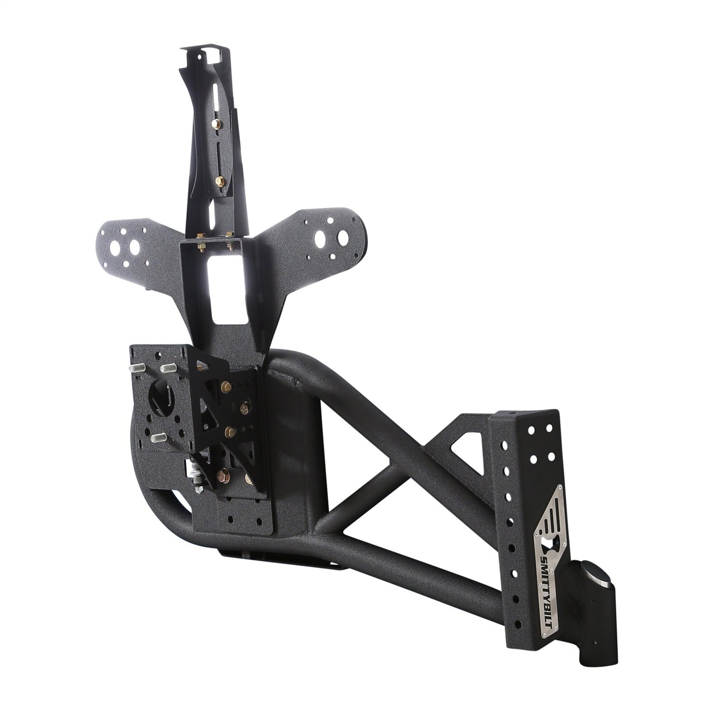 Smittybilt XRC Tire Carrier Bolt on Design For SRC Gen2 Bumpers Black Textured I 76857