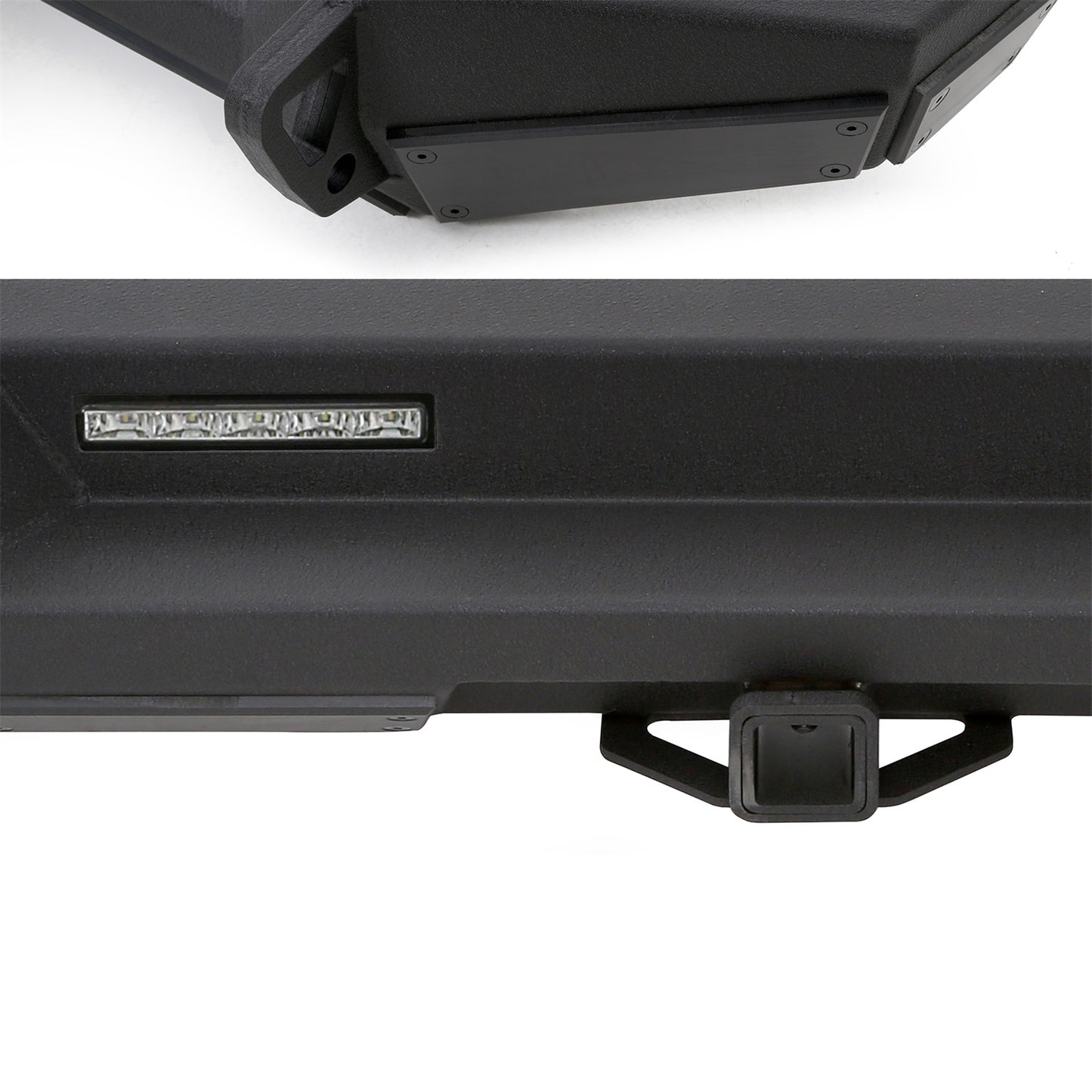 Smittybilt XRC GEN 2 Rear Bumper Textured Black Incl. Roto Pax® Gas Can Holder I 76858