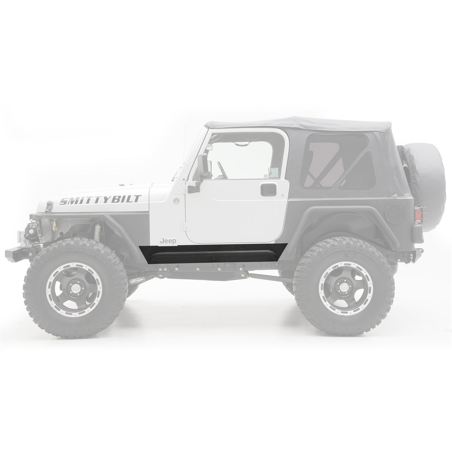 Smittybilt XRC Rock Slider w/Step Matte Black Powder Coat I 76871