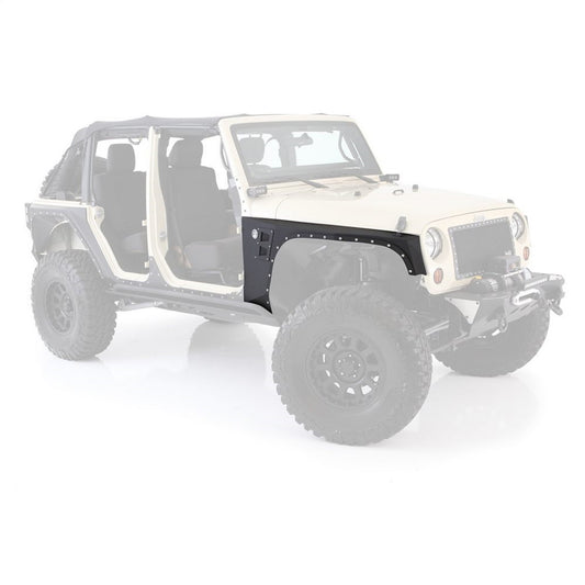 Smittybilt XRC Armor Fender Skin Front Matte Black Powder Coat Incl. Inner Fender Liner I 76880
