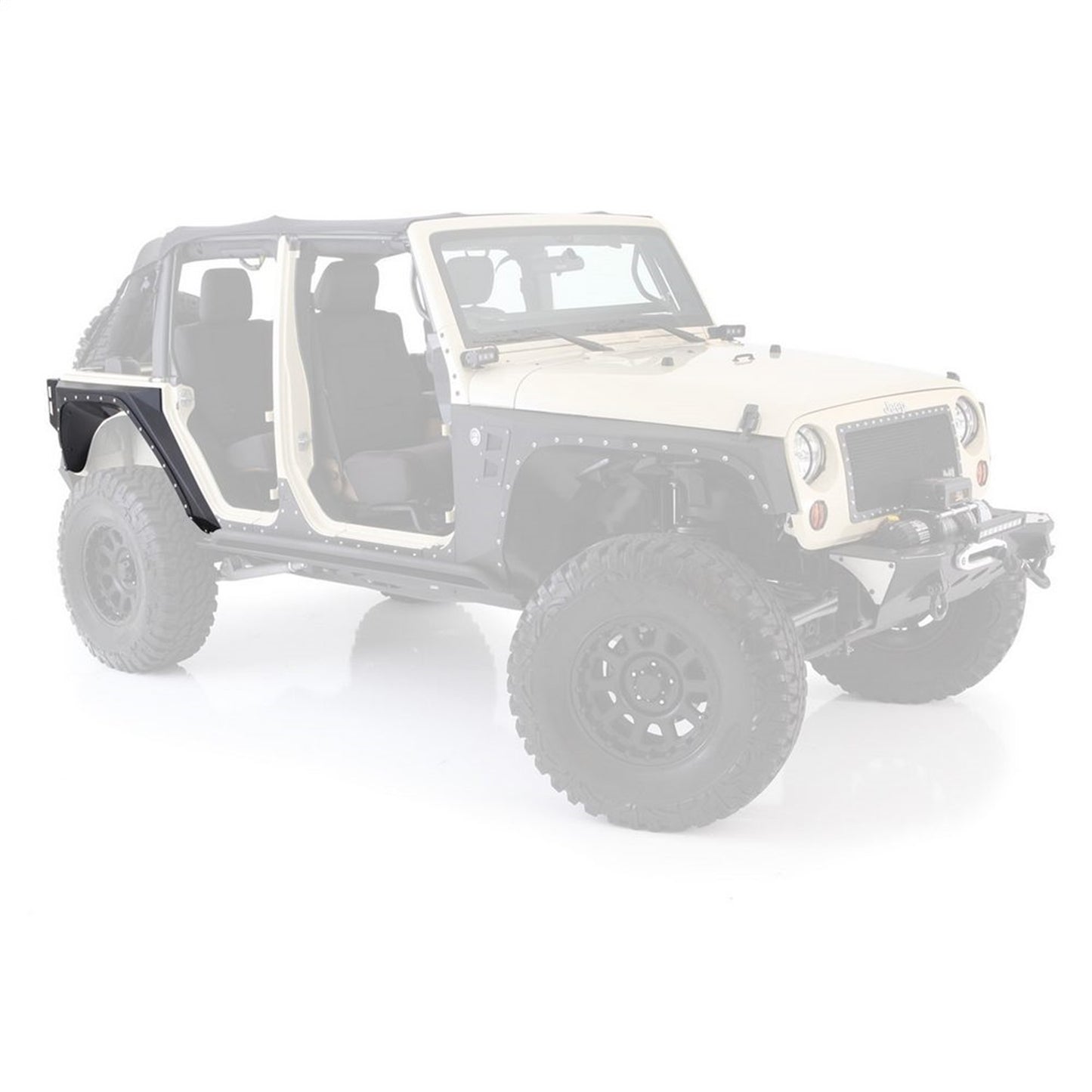 Smittybilt XRC Corner Guard Rear Matte Black Powder Coat I 76882