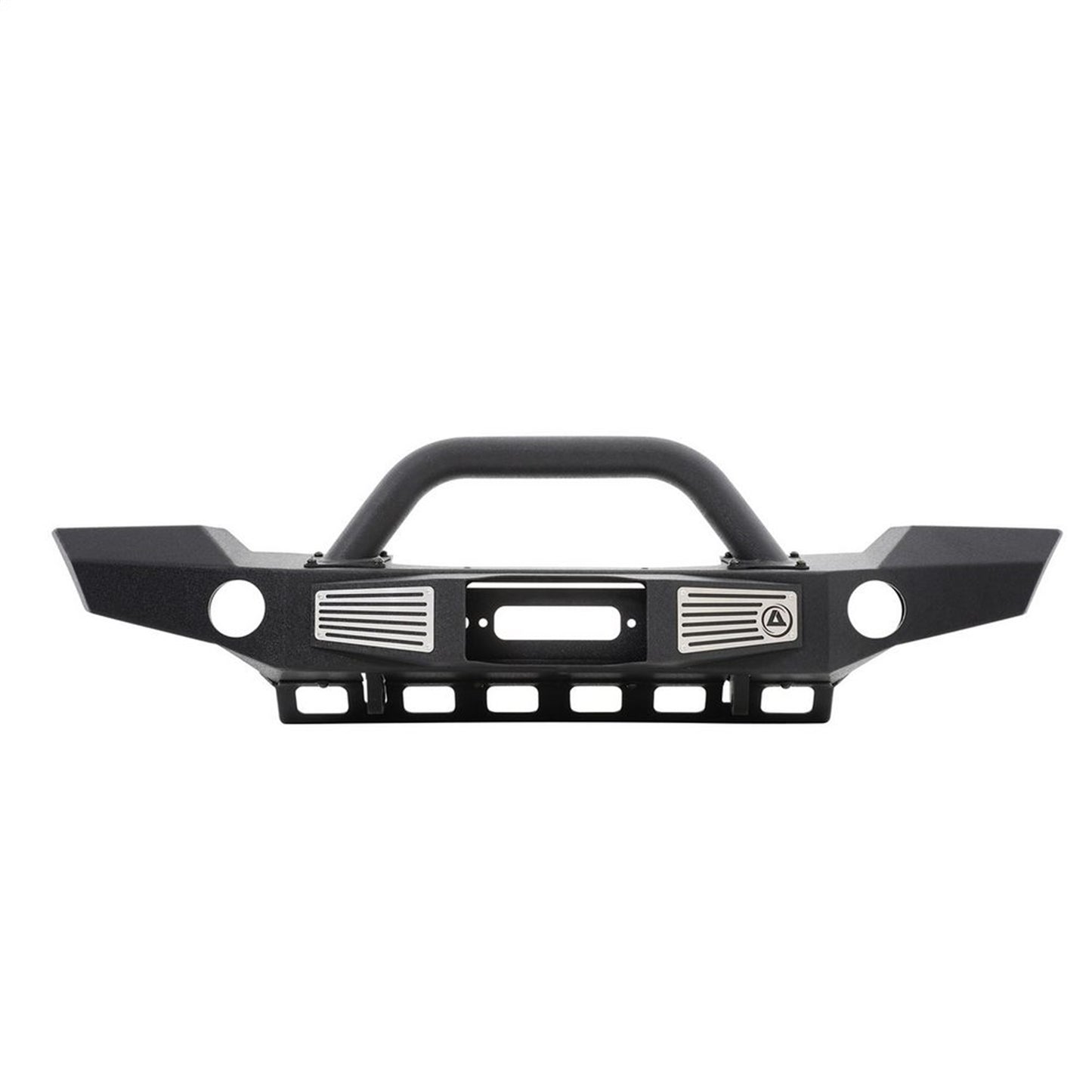 Smittybilt XRC Atlas Front Bumper Textured Matte Black Incl. Winch Plate Skid Plate D-Rings I 76892