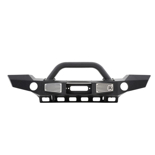 Smittybilt XRC Atlas Front Bumper Textured Matte Black Incl. Winch Plate Skid Plate D-Rings I 76892
