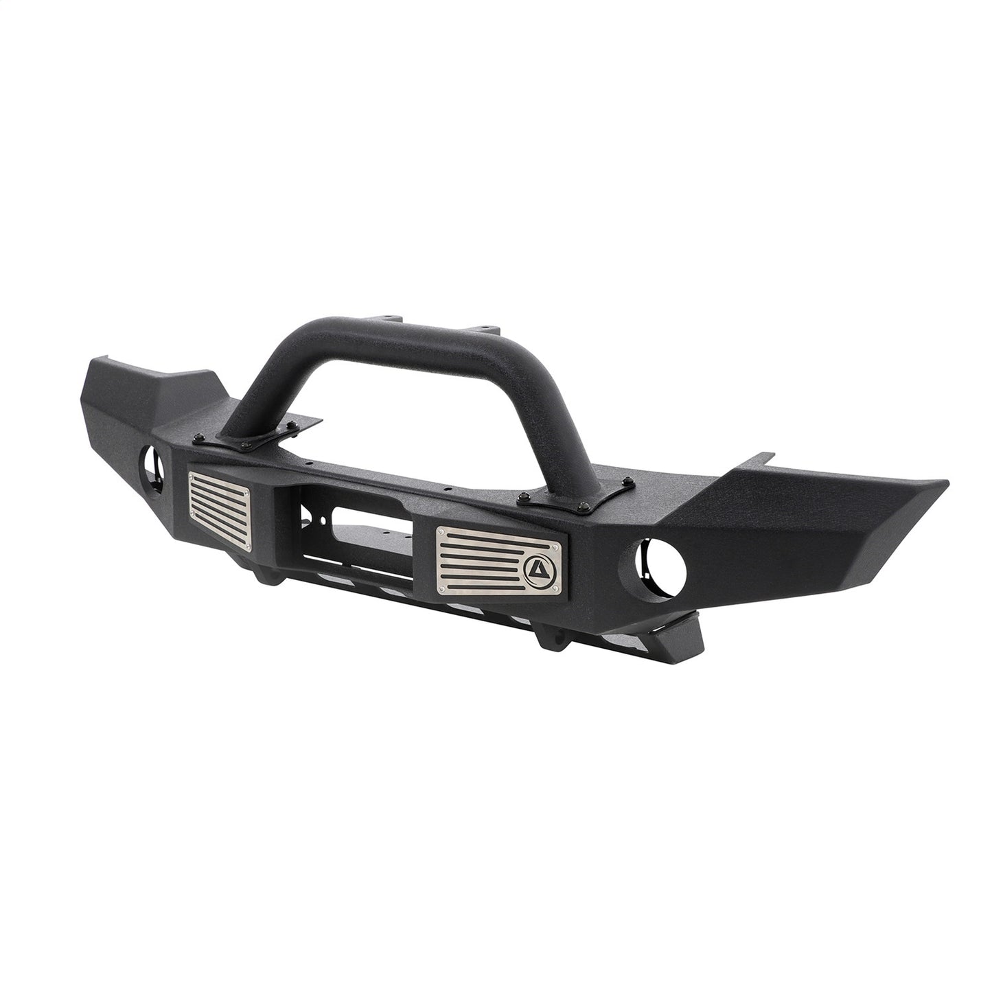 Smittybilt XRC Atlas Front Bumper Textured Matte Black Incl. Winch Plate Skid Plate D-Rings I 76892