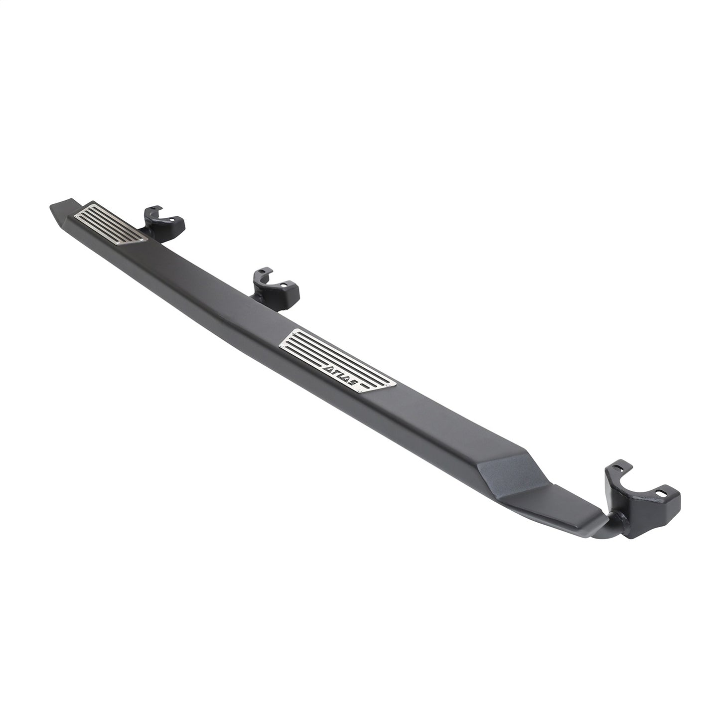 Smittybilt Atlas XRC Rock Slider Black Powder Coat w/Step Lite Textured I 76898LT