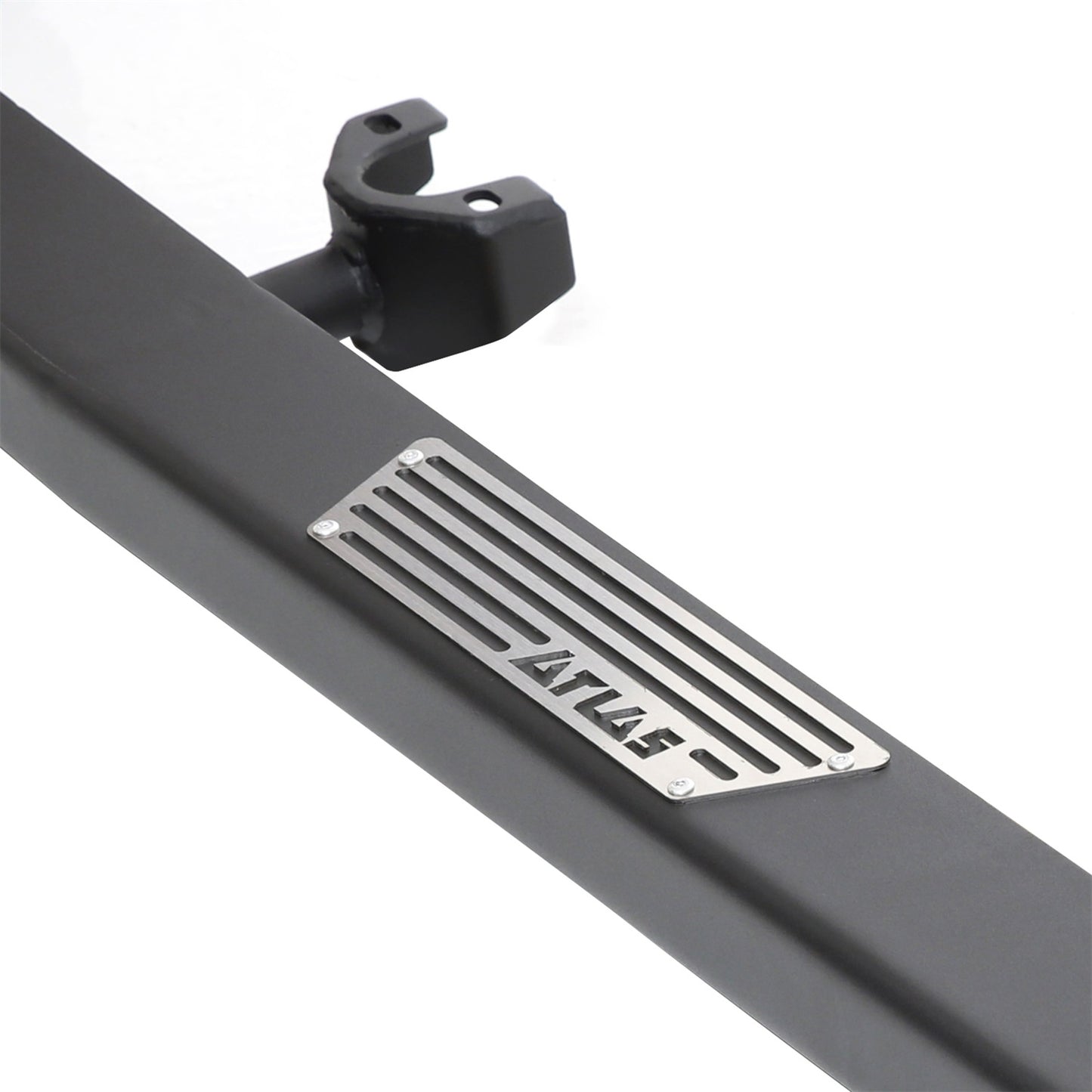 Smittybilt Atlas XRC Rock Slider Black Powder Coat w/Step Lite Textured I 76898LT