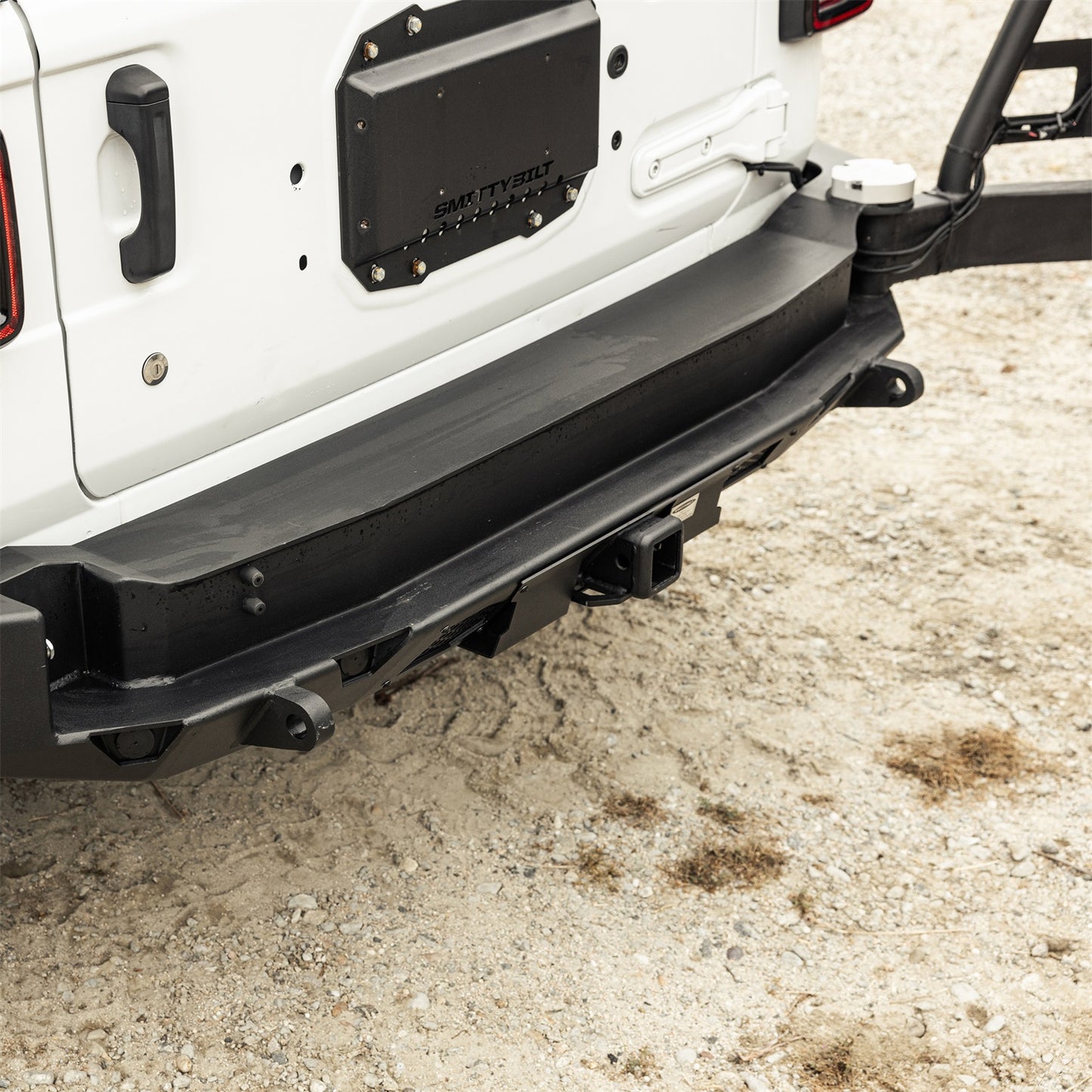 Smittybilt Rear Bumper Atlas 3/16 in. Cold Rolled Steel Tire Gate PN 77897-02 Sold Separately I 77897-01