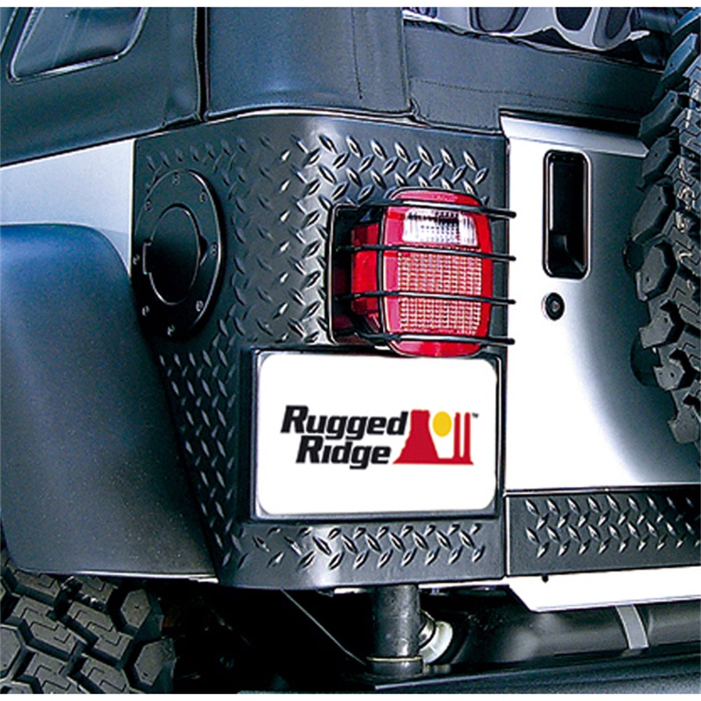 RUGGED RIDGE | 11226.01 | Euro Tail Light Guard Pair, Black, 76-06 Cj/Wrangler
