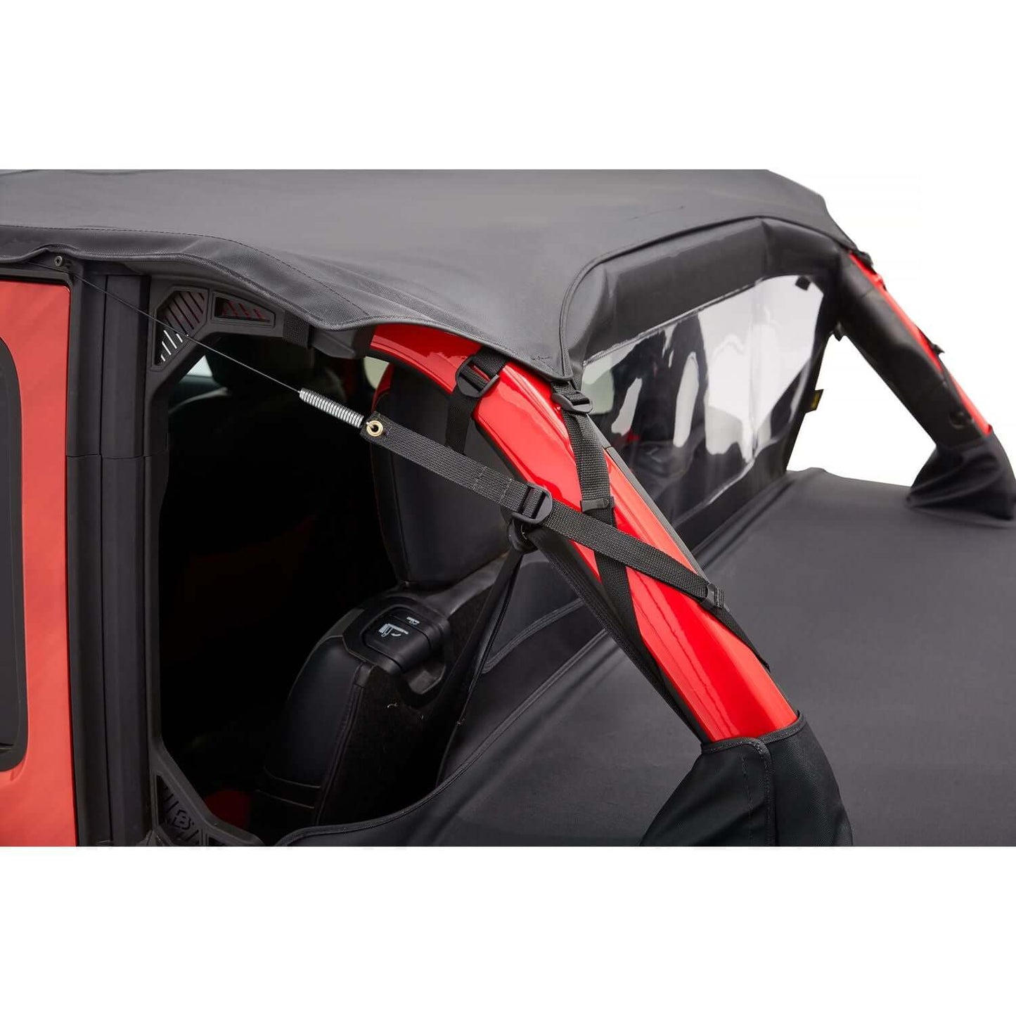 BESTOP | Cargo Deck Covers For Jeep 2018-2023 Wrangler JL 4 Door Factory Soft top Removed No Belt Rail Channels Black Diamond Bestop | 90036-35