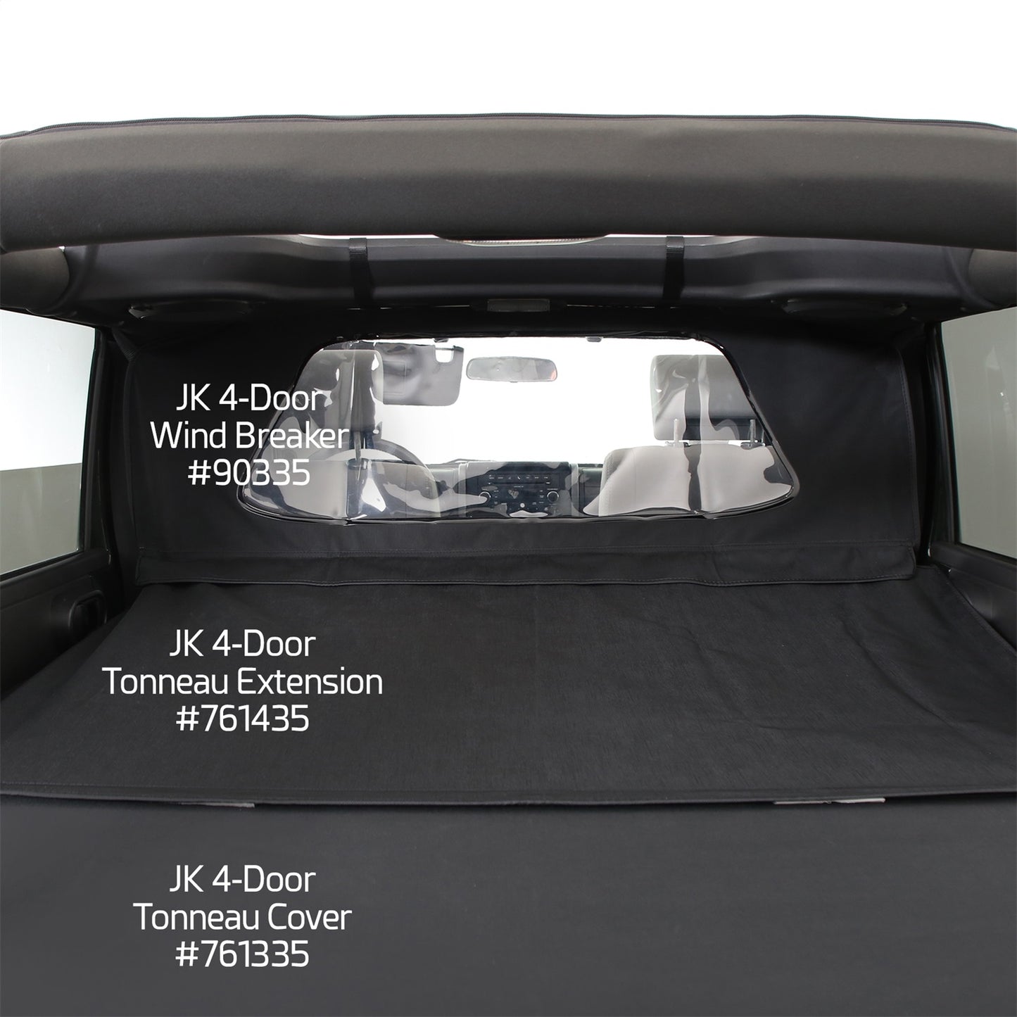 Smittybilt Outback Wind Breaker Black Diamond I 90335