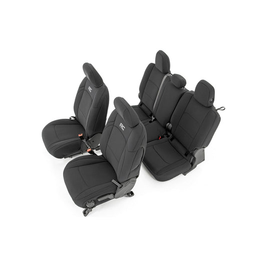 Rough Country Factory Leather Seats w/ Cup Holder Seat Covers I 91038