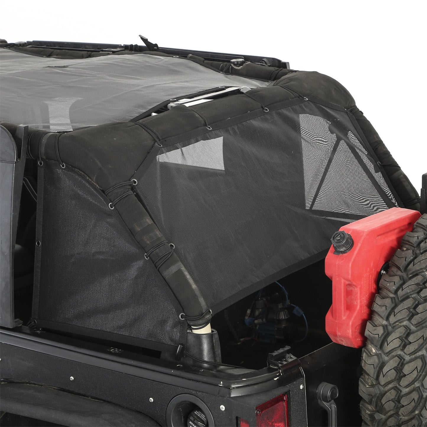 Smittybilt Cloak Extended Mesh Top Cloak Sides And Rear Black Mesh I 95501