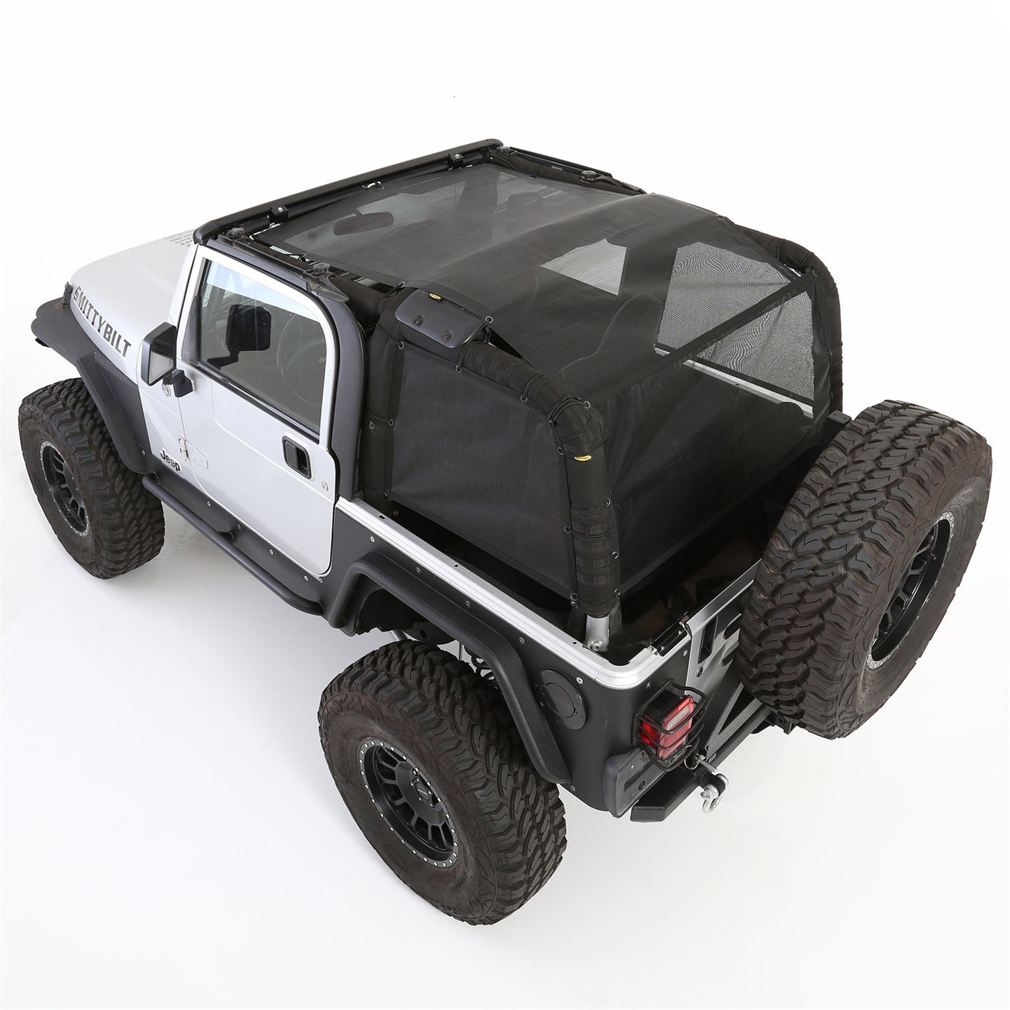 Smittybilt Cloak Extended Mesh Top Cloak Sides And Rear Black Mesh I 95601