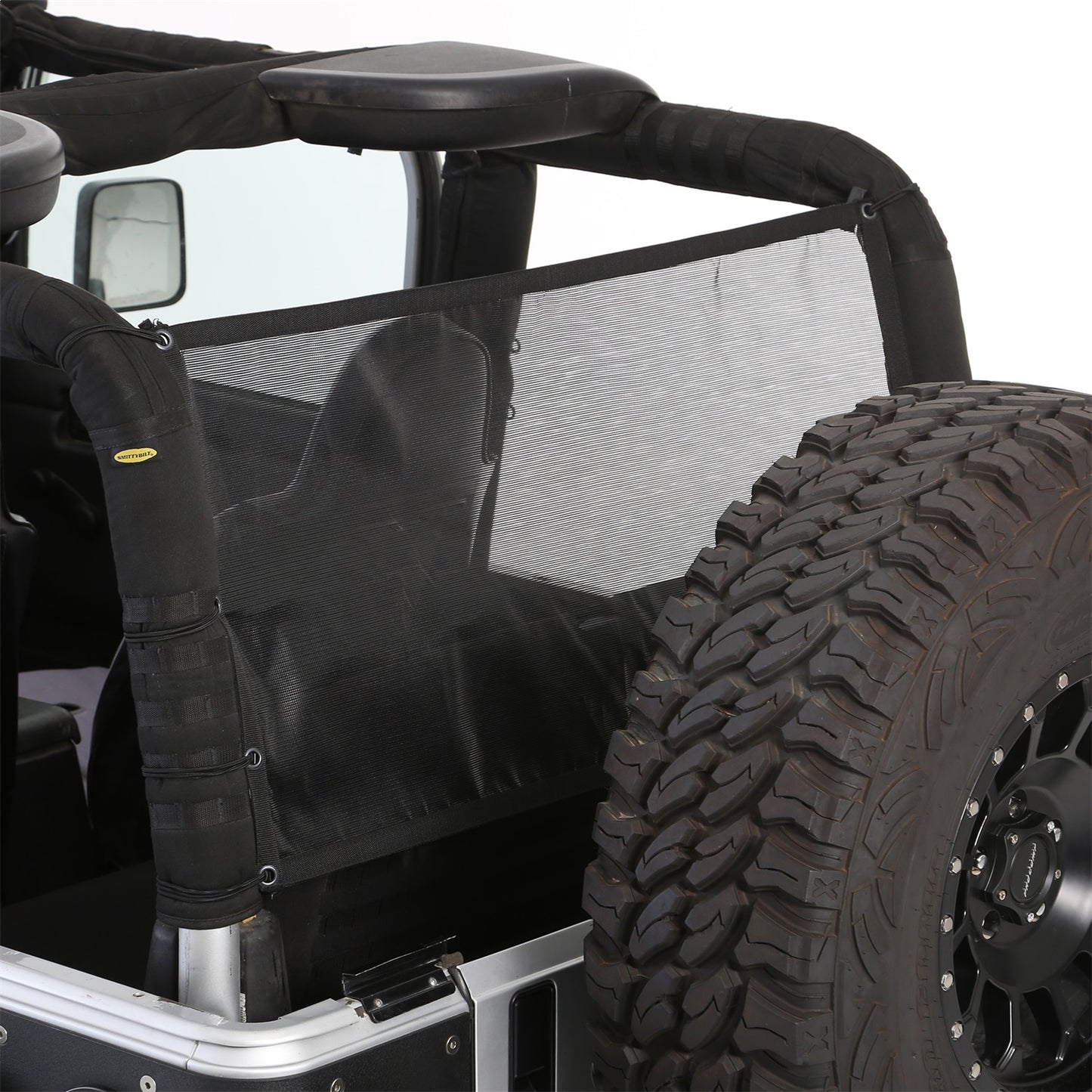 Smittybilt Cloak Extended Mesh Top Cloak Sides And Rear Black Mesh I 95601