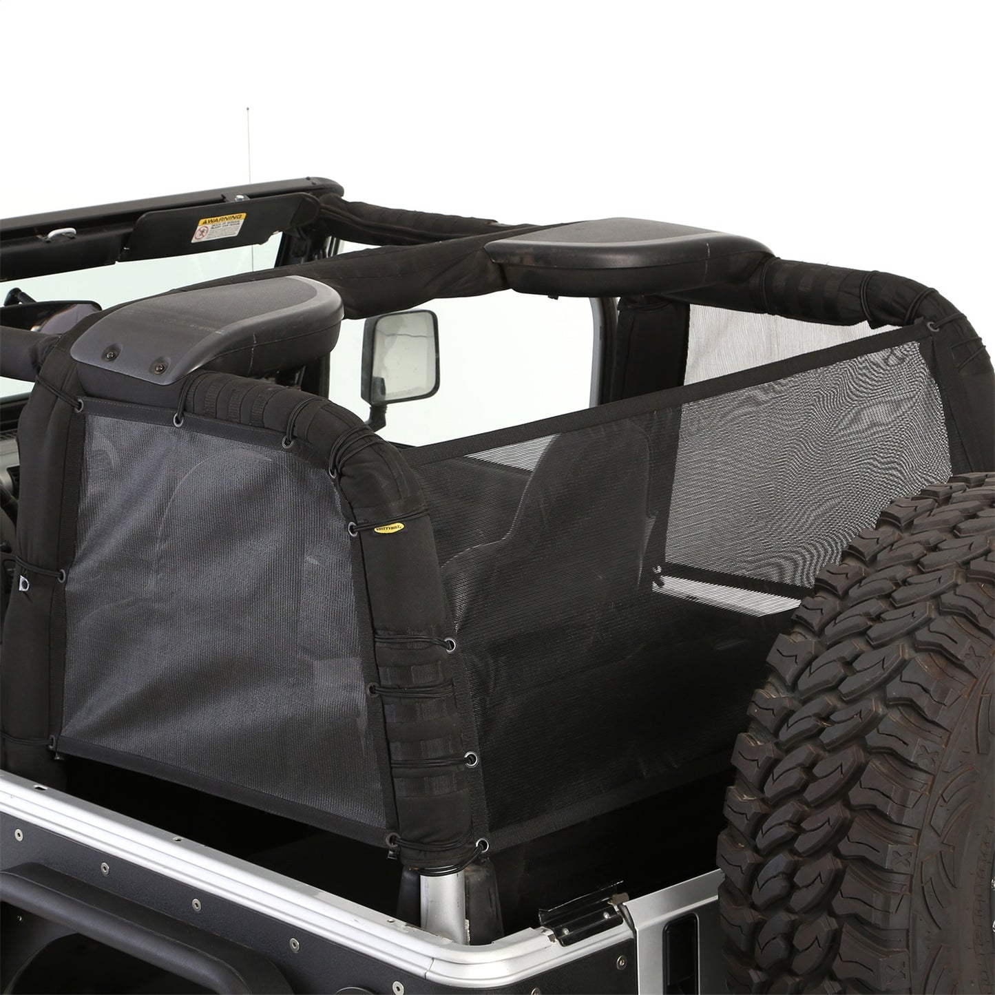 Smittybilt Cloak Extended Mesh Top Cloak Sides And Rear Black Mesh I 95601
