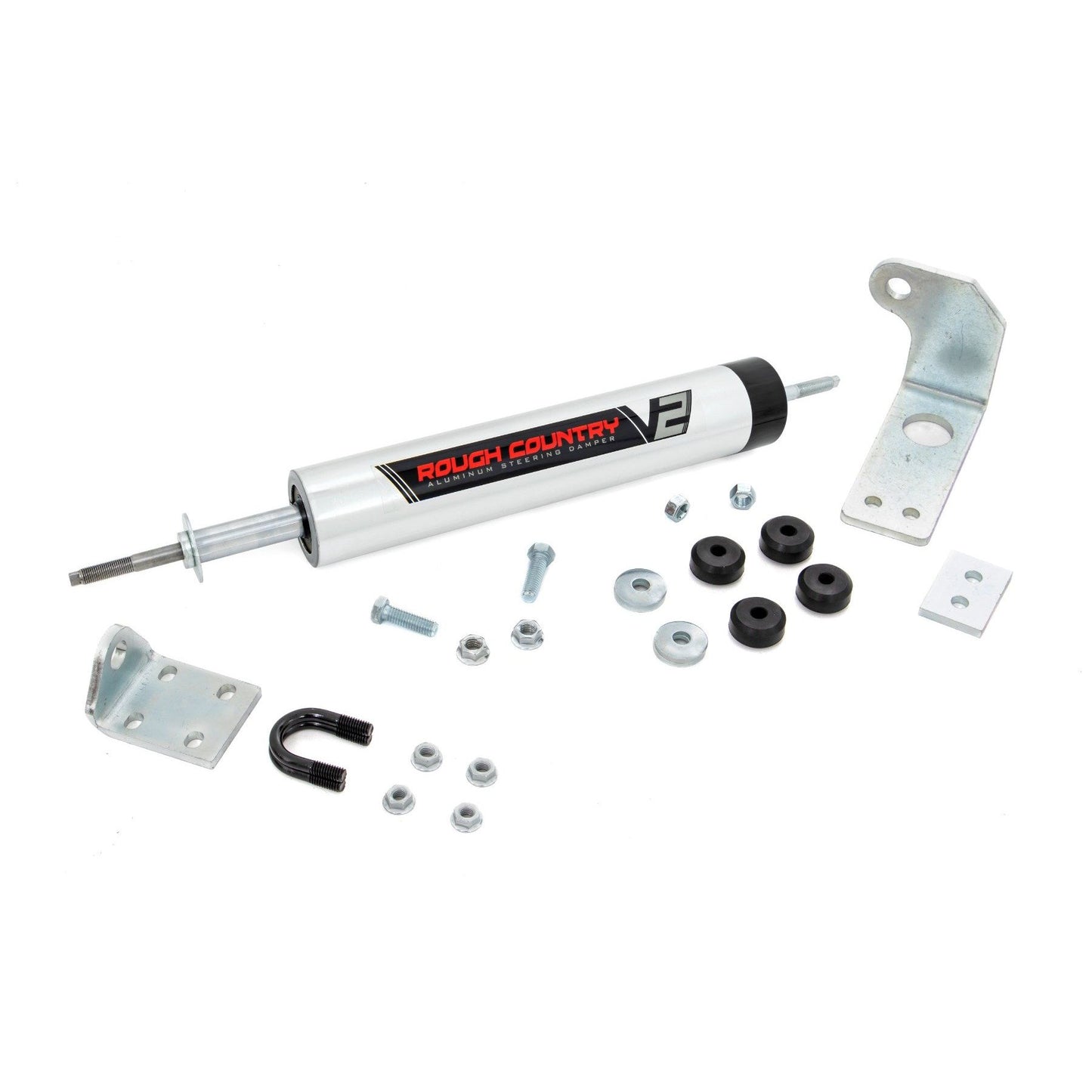 ROUGH COUNTRY V2 Steering Stabilizer | 0-5 Inch Lift | Ford F-150 4WD (1997-2003) | 8734370