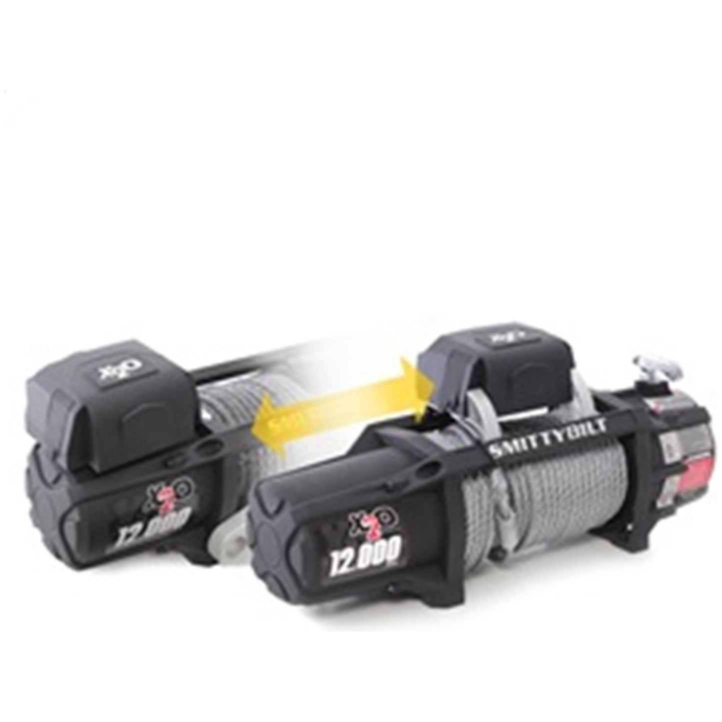 Smittybilt X2o-10K GEN 2 Winch 10000 lb. Rated Line Pull 6.6 hp Synthetic Rope Aluminum Fairlead Textured Black I 98510