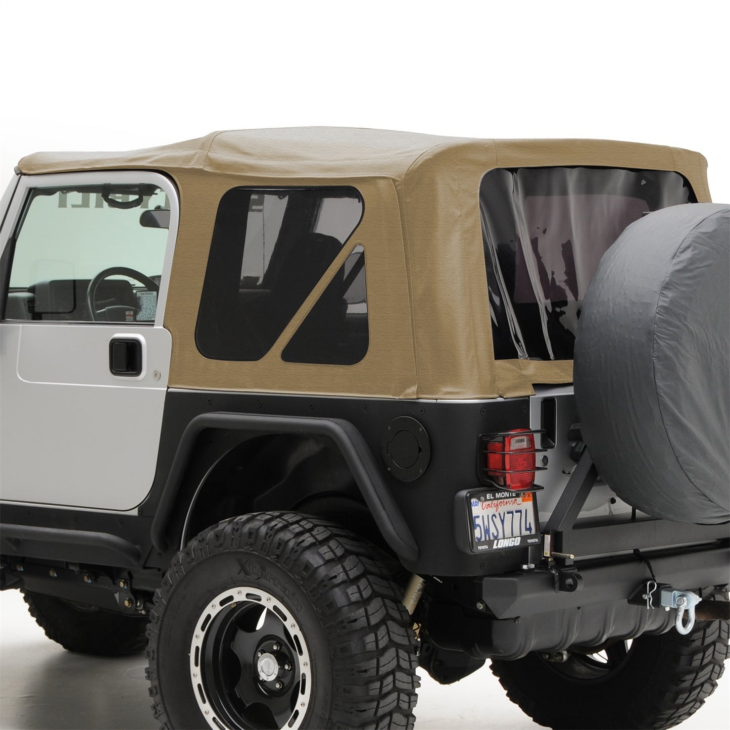 Smittybilt Replacement Soft Top Spice Incl. 2 Front Replacement Upper Door Skins w/Tinted Windows I 9970217