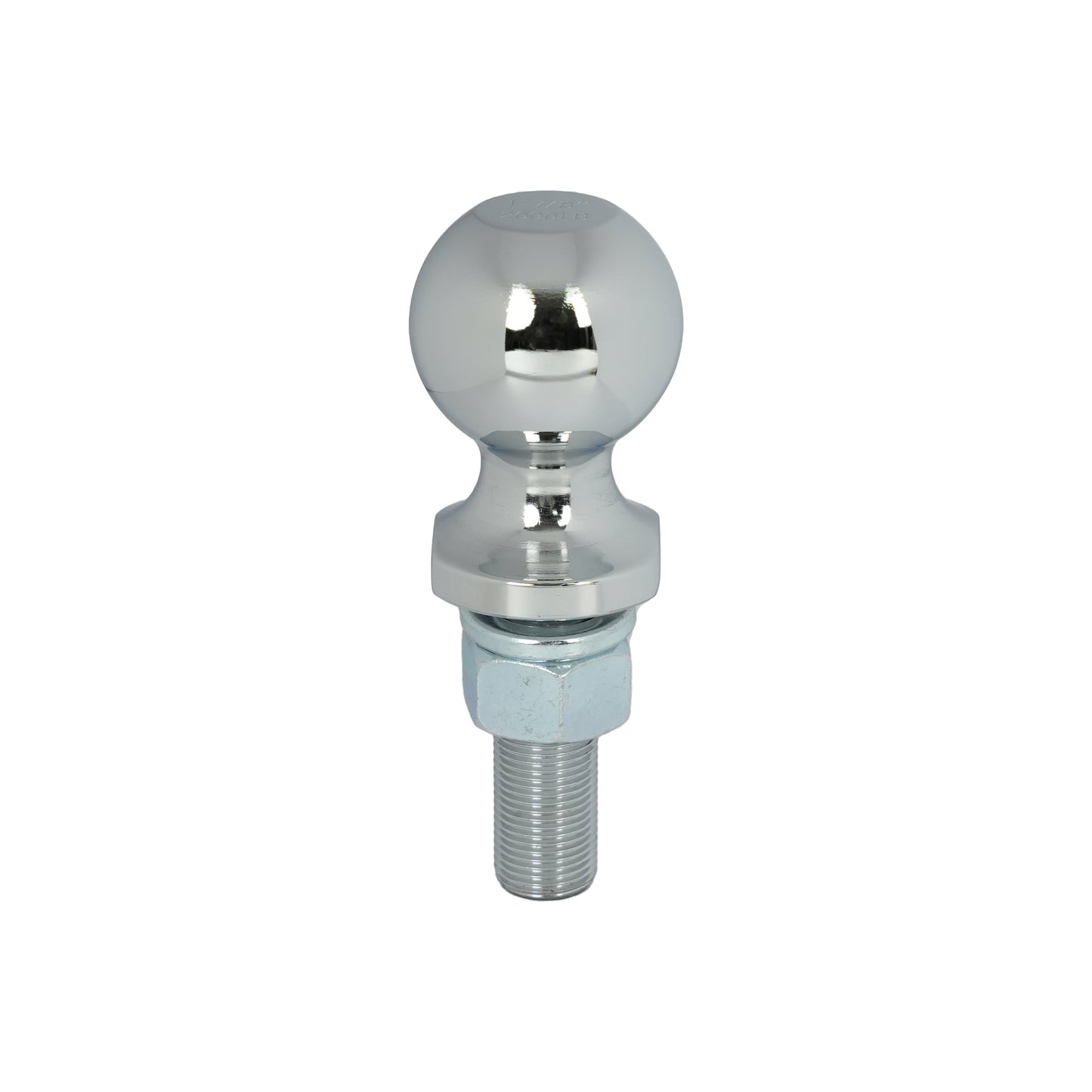 ENTHUZE| 1-7/8" Trailer Ball, 3/4" X 2-3/8" Shank, 2000 Lbs, Chrome |ACTENT-110-001