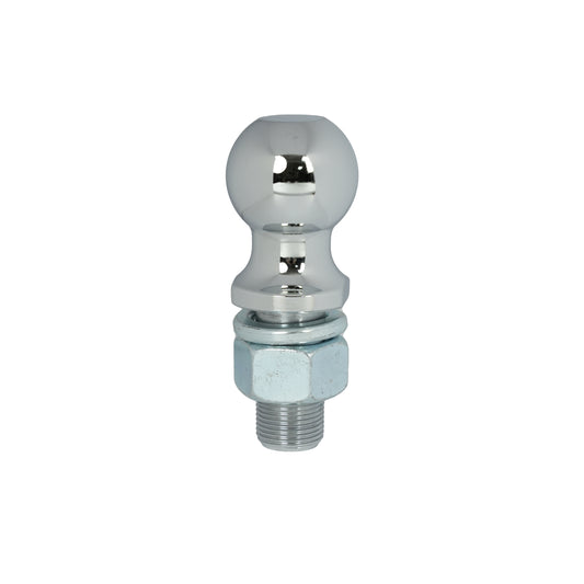 ENTHUZE| 1-7/8" Trailer Ball, 1" X 2-1/8" Shank, 2000 Lbs, Chrome |ACTENT-110-002