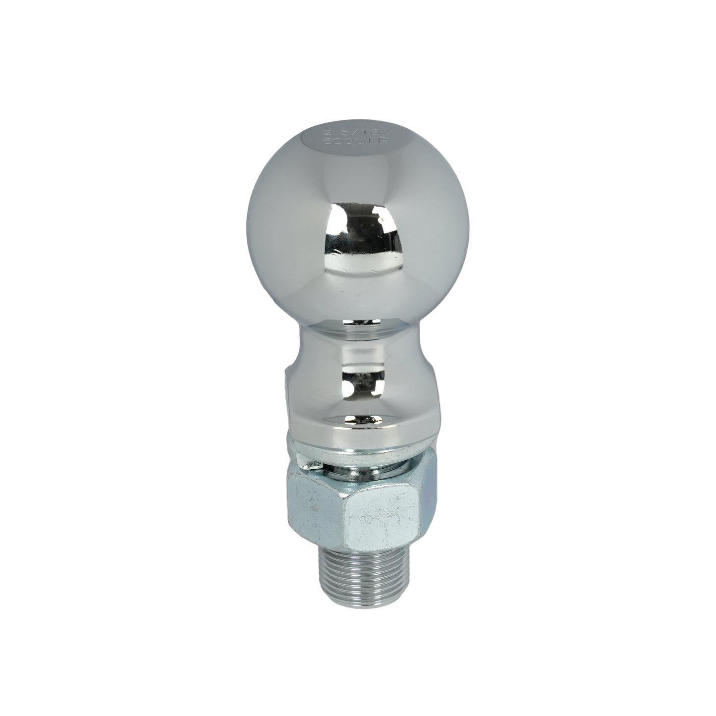ENTHUZE| 2-5/16" Trailer Ball, 1" X 2-1/8" Shank, 6,000 Lbs, Chrome |ACTENT-110-005