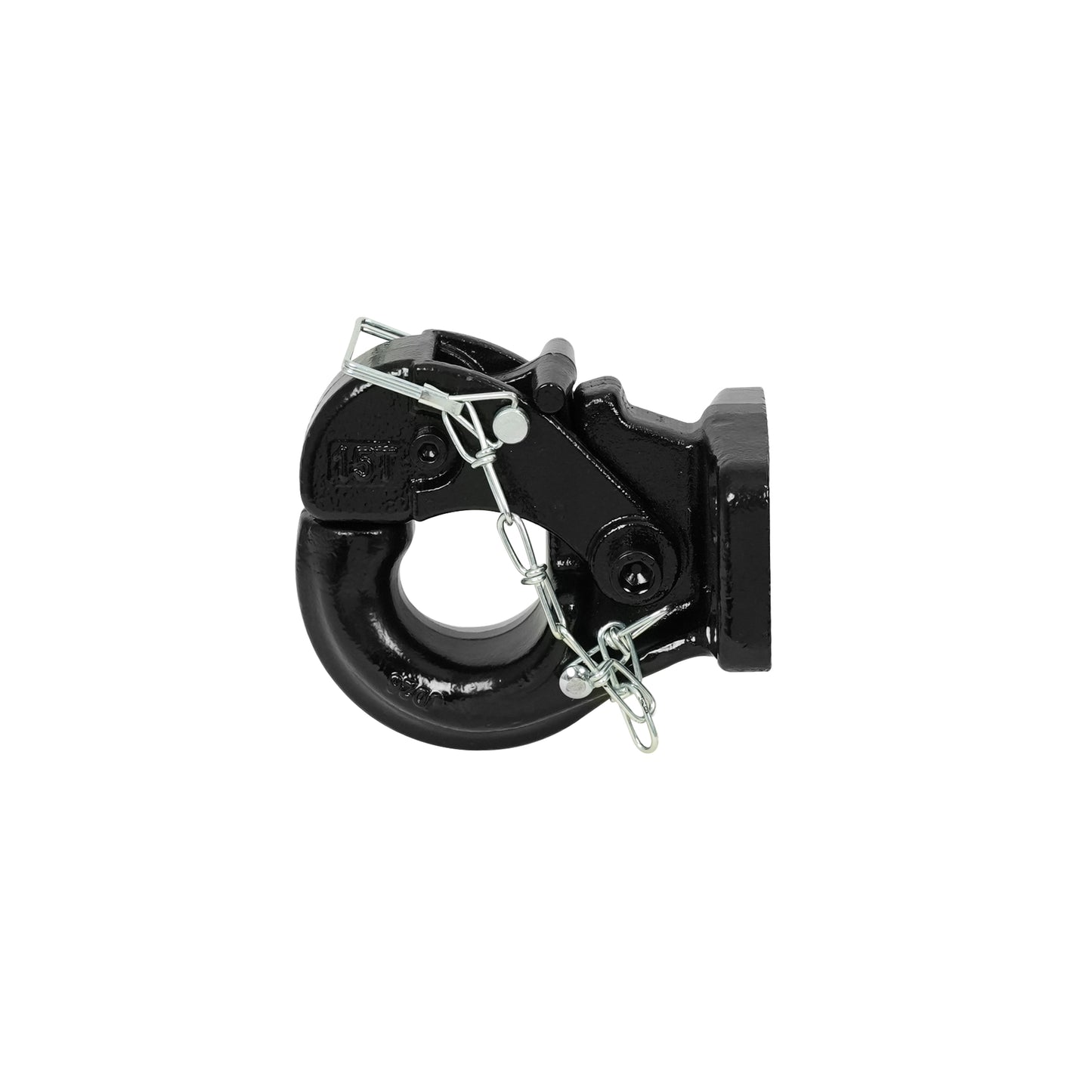ENTHUZE| Pintle Hook With Safety Pin (30K), Fits 2-1/2" Or 3" Lunette Rings |ACTENT-140-002