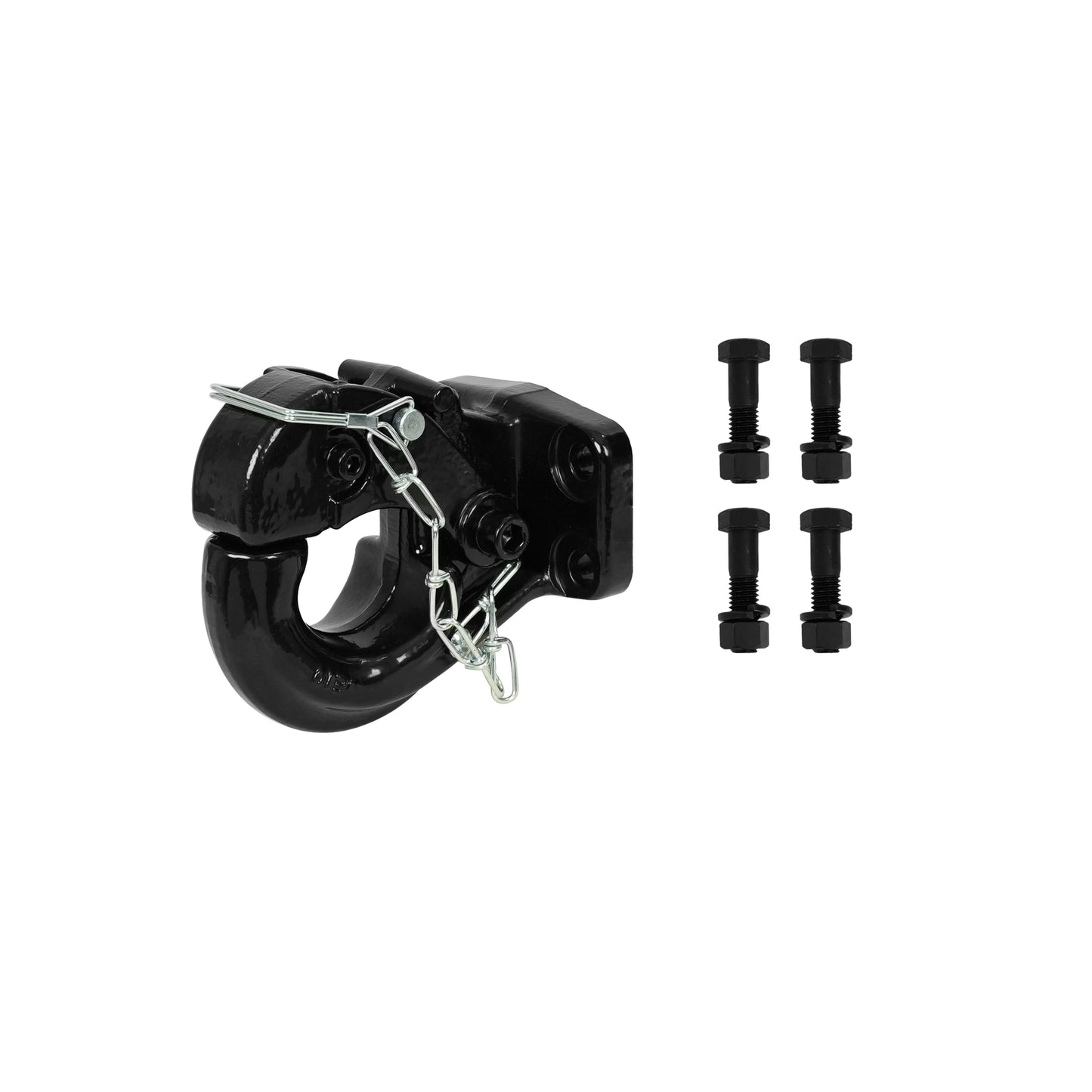 ENTHUZE| Pintle Hook With Safety Pin (40K), Fits 2-1/2" Or 3" Lunette Rings |ACTENT-140-003