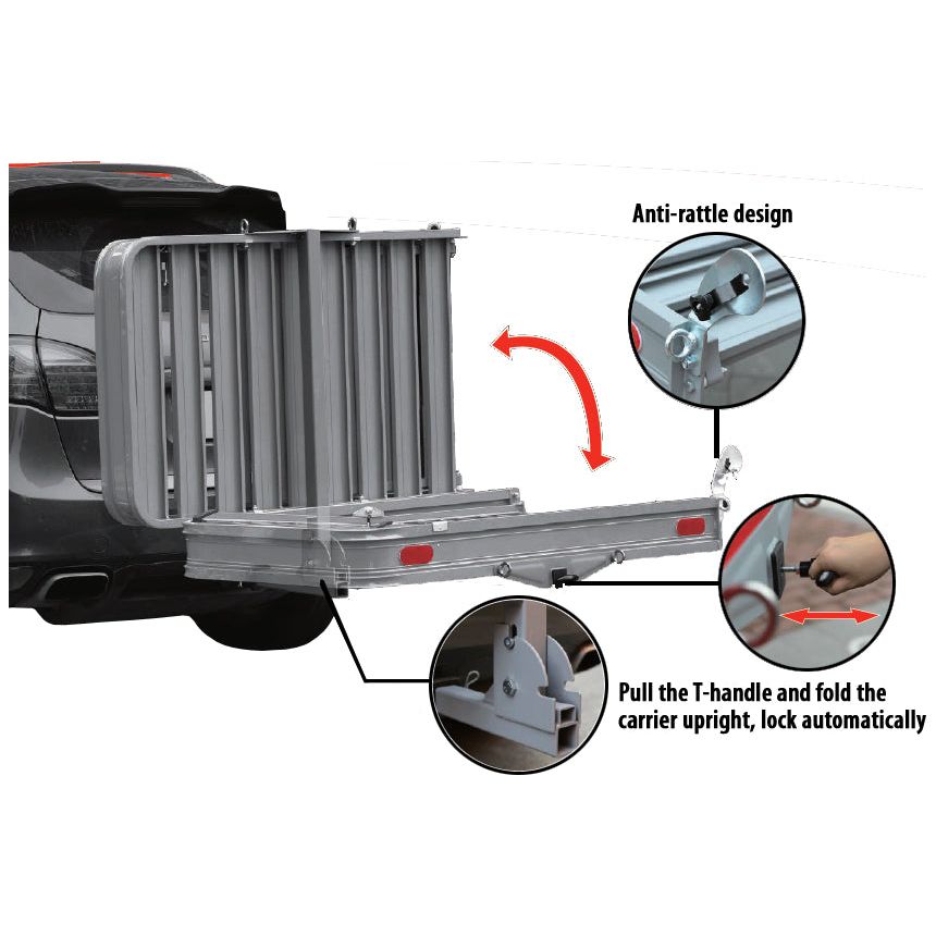 ENTHUZE| Aluminum Cargo Carrier 50" X 30" |ACTENT1213