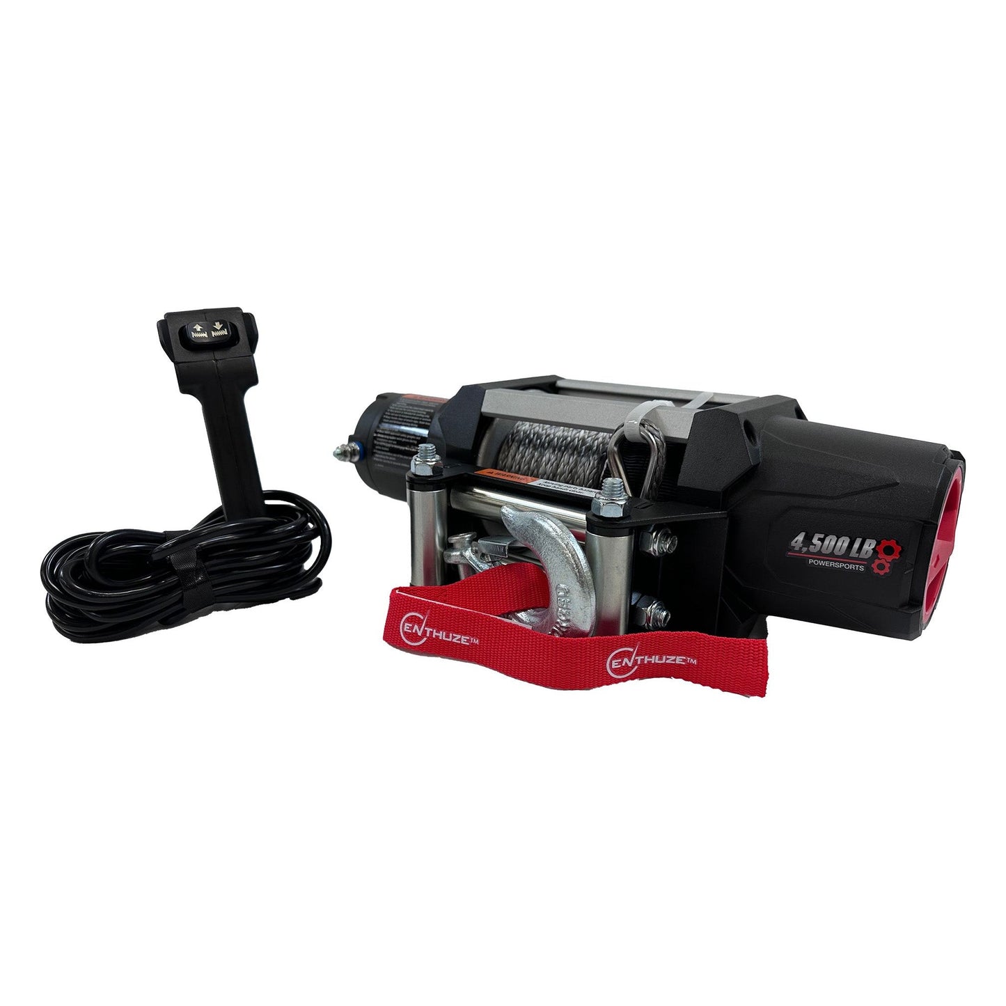 ENTHUZE| 4500Lb Atv/Utv Winch, Synthetic Rope |ACTENT1301P