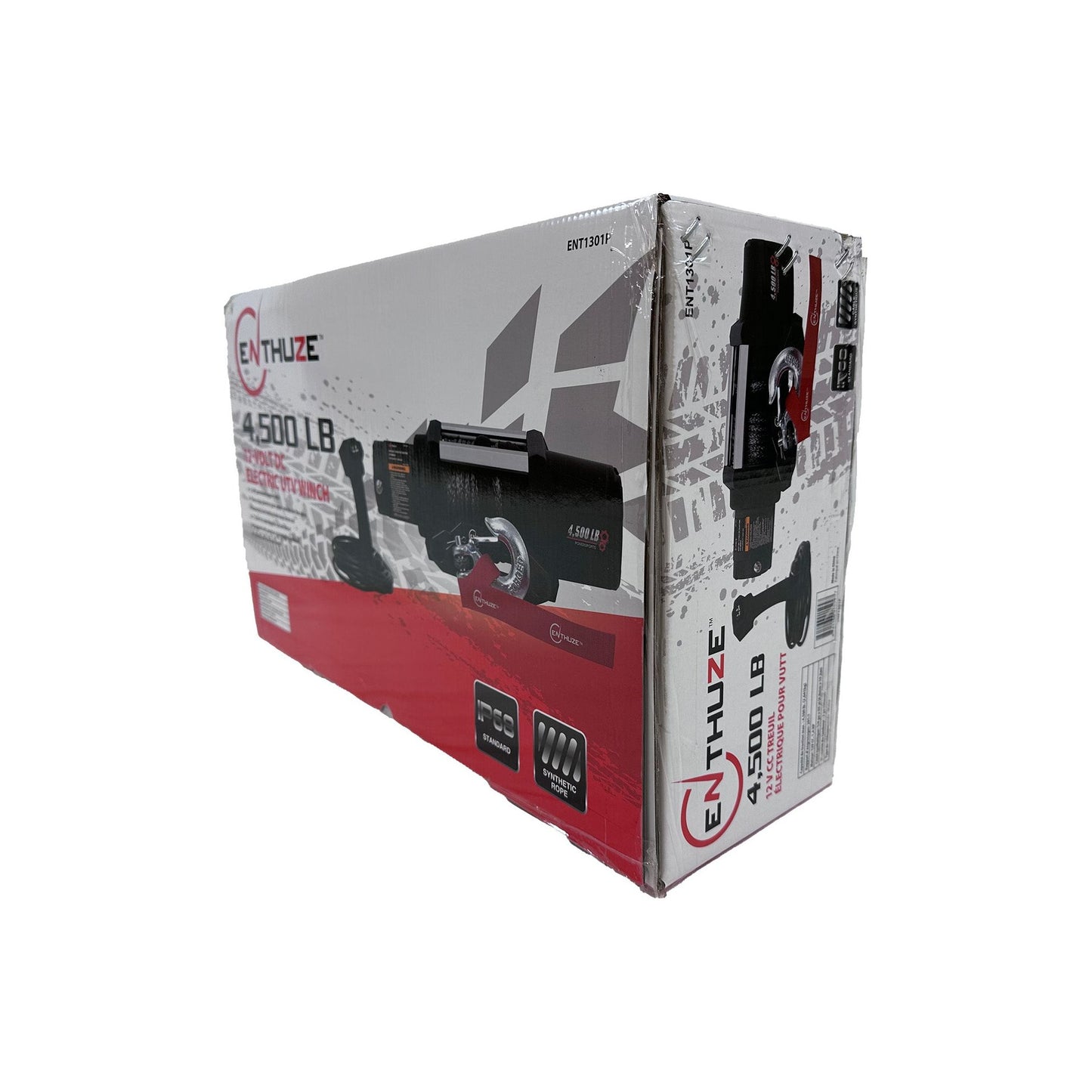 ENTHUZE| 4500Lb Atv/Utv Winch, Synthetic Rope |ACTENT1301P