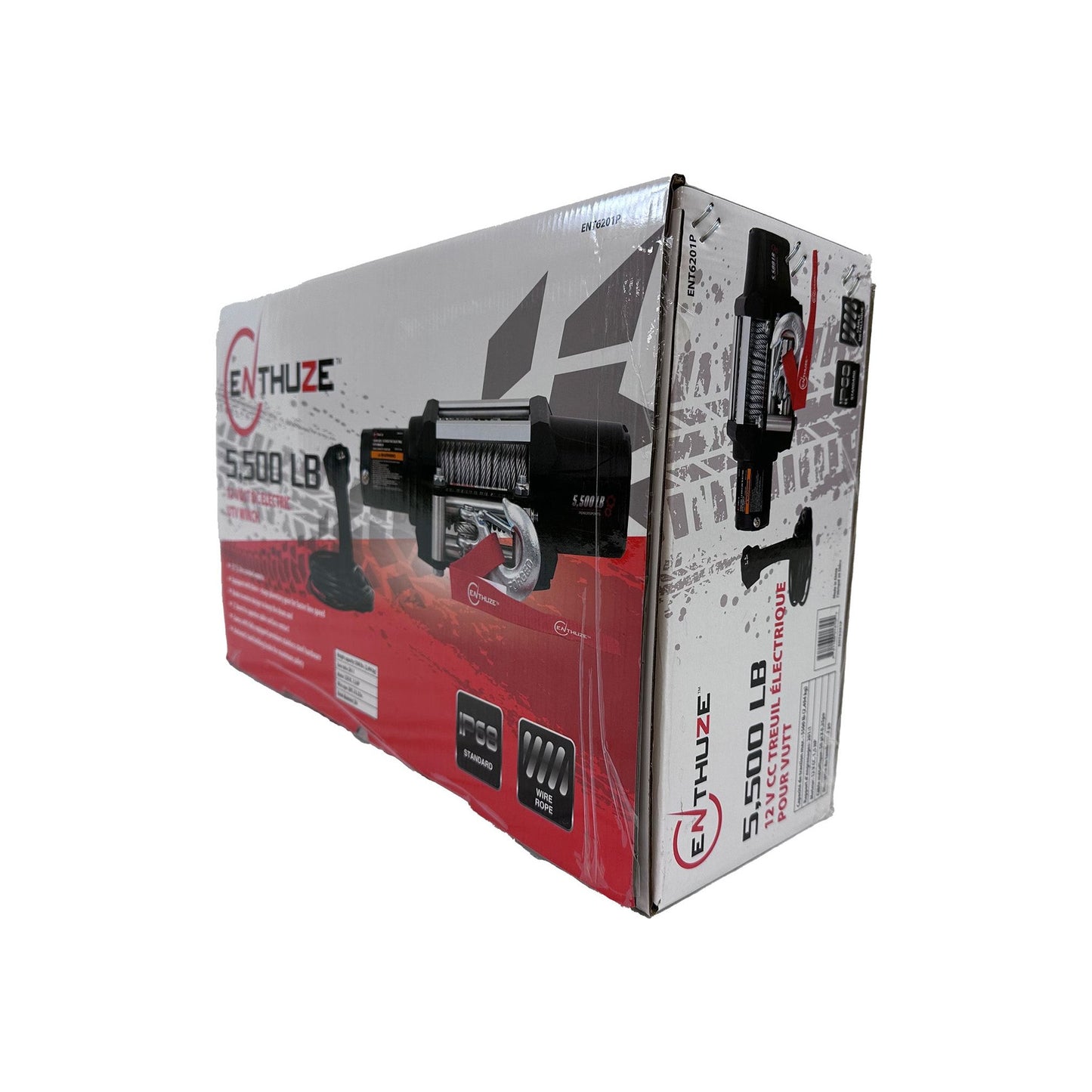 ENTHUZE| 5500Lb Atv/Utv Winch, Steel Rope |ACTENT6201P