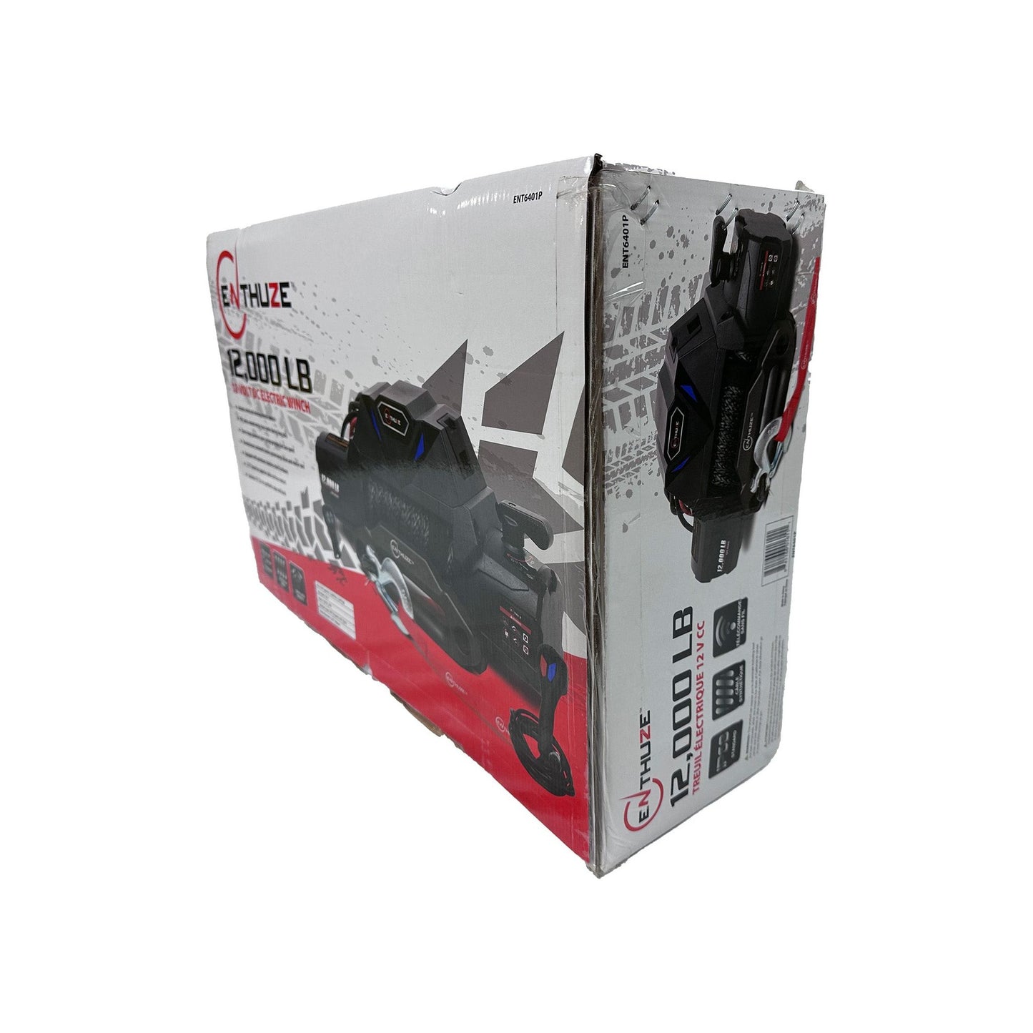 ENTHUZE| 12000 Lb Winch, Synthetic Rope |ACTENT6401P