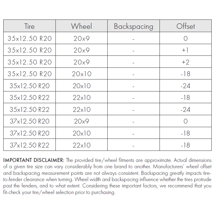 ENTHUZE| Lift Kit 6" |ACTENT891