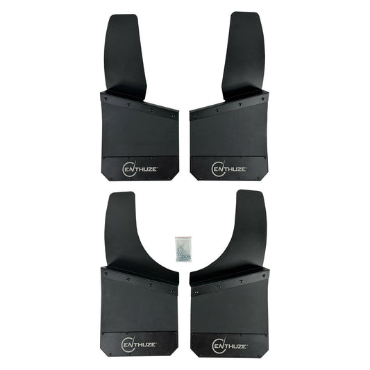 ENTHUZE| Kickback Mud Flaps, Front & Rear,14" |ACTENTKB-14B