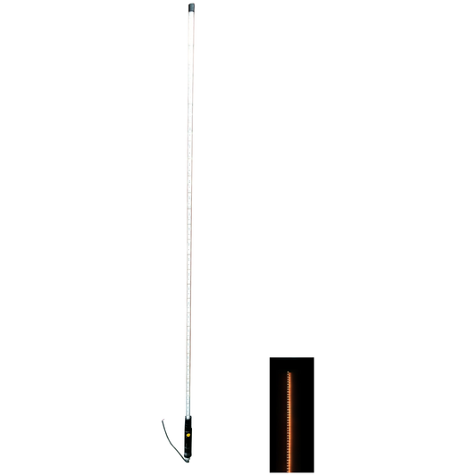 ENTHUZE|5Ft Fully Lit Amber Flexible Led Whip |ACTENTWHIP5FULL-A