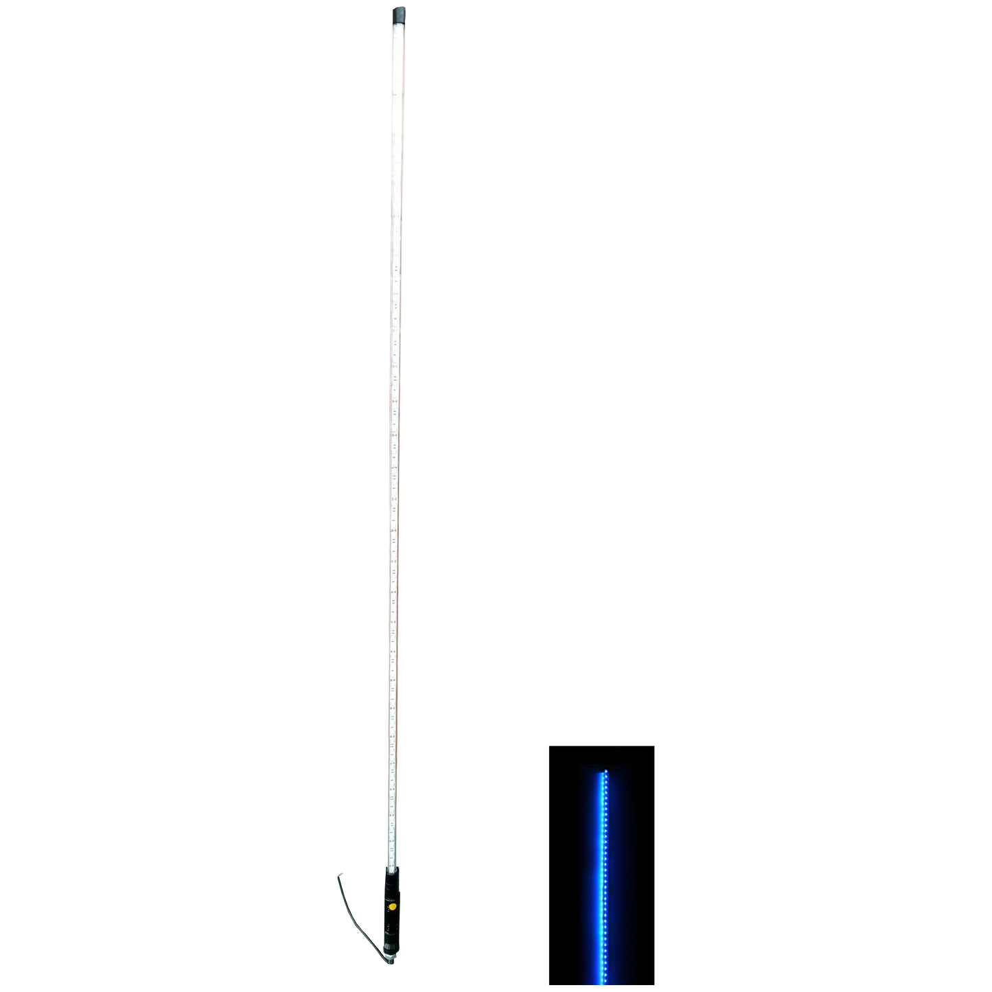 ENTHUZE|6Ft Fully Lit Blue Flexible Led Whip |ACTENTWHIP6FULL-B