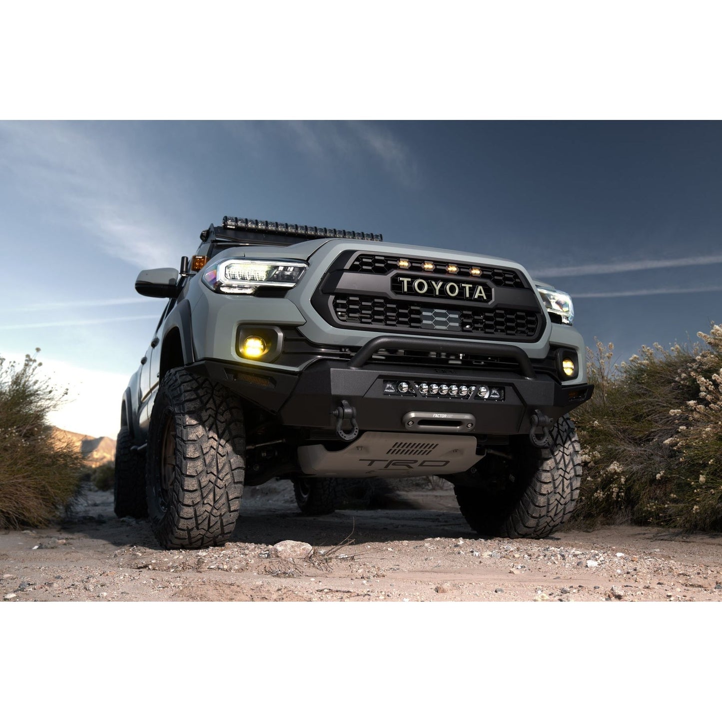 Body Armor 4x4 2016-2023 TOYOTA TACOMA HILINE FRONT WINCH BUMPER TC-19339