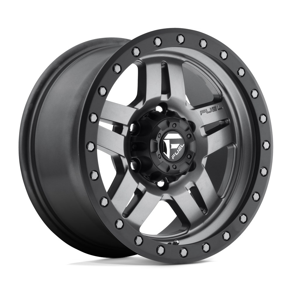 Fuel 1PC D558 ANZA MATTE GUN METAL BLACK BEAD RING