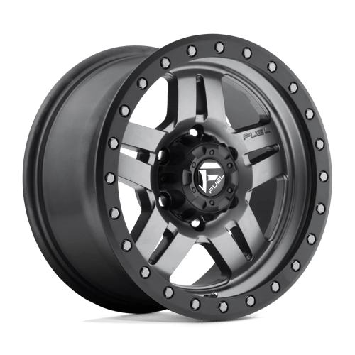 Fuel 1PC D558 ANZA MATTE GUN METAL BLACK BEAD RING