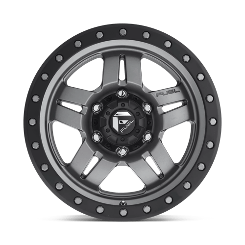 Fuel 1PC D558 ANZA MATTE GUN METAL BLACK BEAD RING