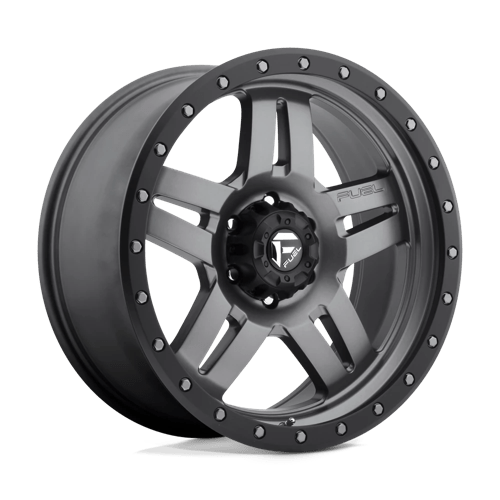 Fuel 1PC D558 ANZA MATTE GUN METAL BLACK BEAD RING