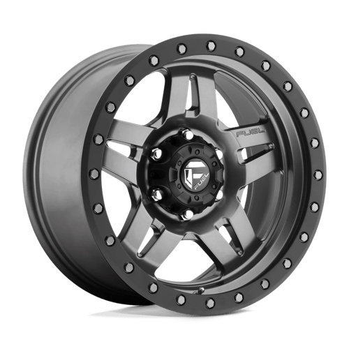 Fuel 1PC D558 ANZA MATTE GUN METAL BLACK BEAD RING