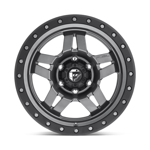 Fuel 1PC D558 ANZA MATTE GUN METAL BLACK BEAD RING