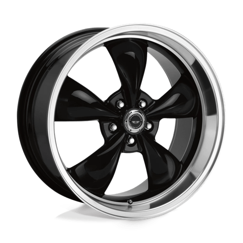 American Racing AR105 TORQ THRUST M GLOSS BLACK MACHINED LIP
