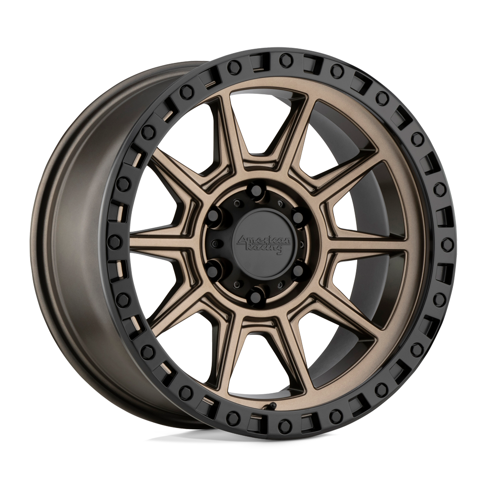 American Racing AR202 MATTE BRONZE BLACK LIP