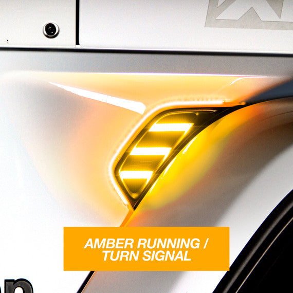 XKGLOW | Amber Jeep Air Vent Light with Turn Signal & Running Light | XK-VENT-A-KIT